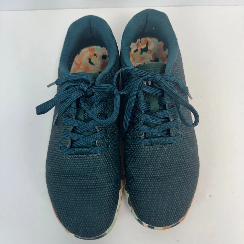 NOBULL‎ Teal SuperFabric Camo Sole Training Shoes Womens 9.5 CrossFit Trainers